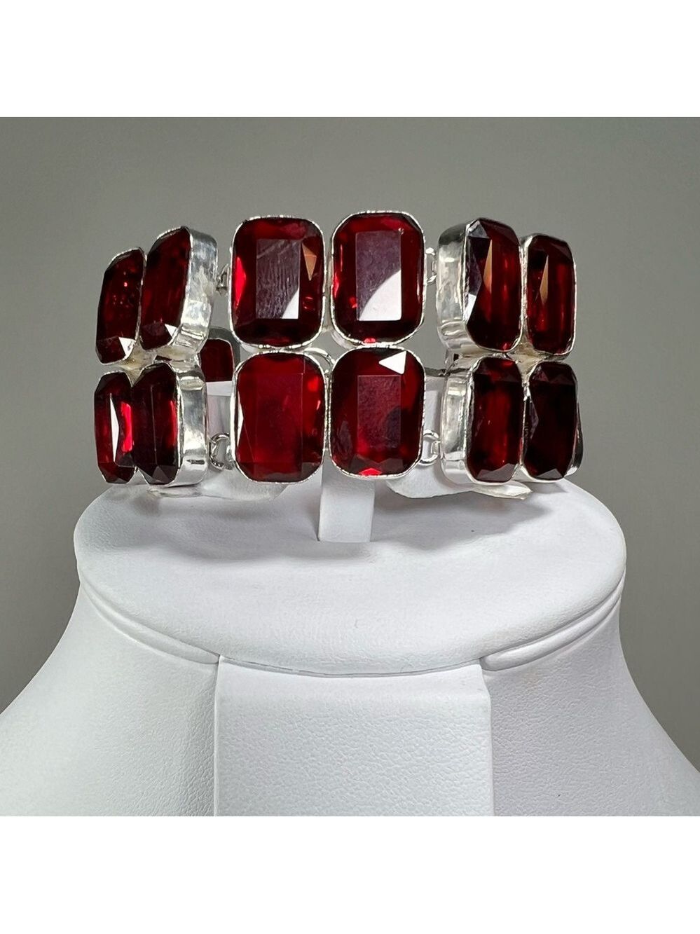 Garnet 925 Large Bracelet